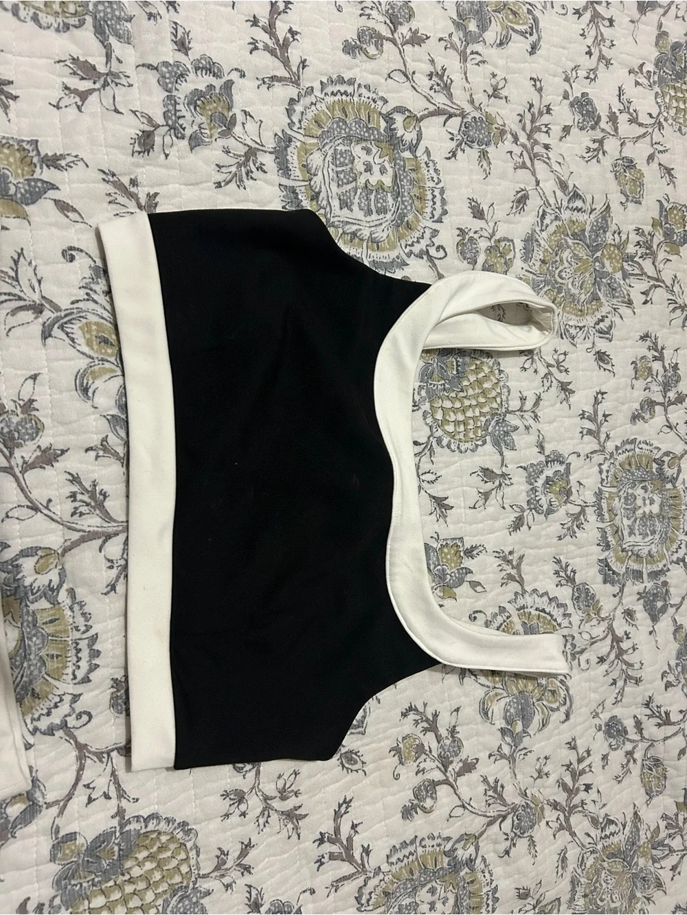 Express Black and White Two-Piece Skirt Set